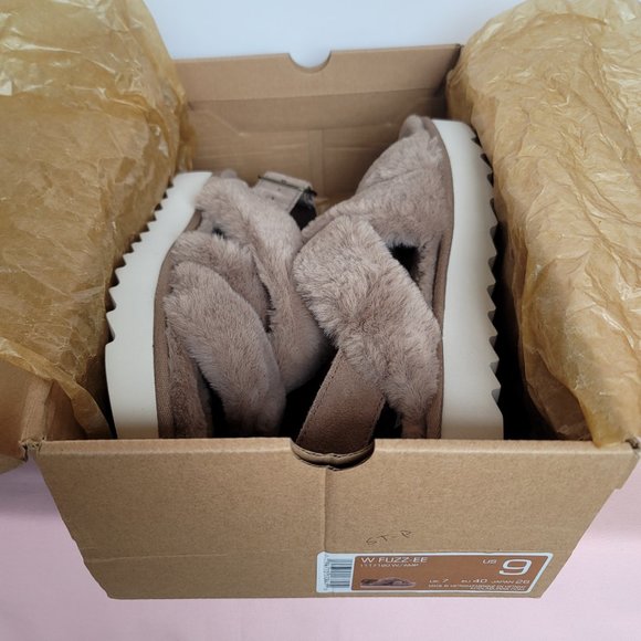 KOOLABURRA BY UGG Women’s Fuzz-EE Faux-Fur Slipper Sandals-Amphora. Size 9M⭐ - Picture 14 of 14